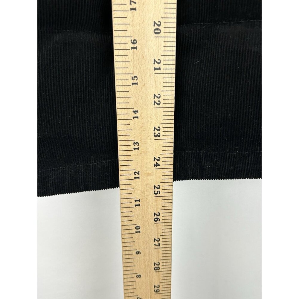Levi Strauss Women's Size Medium Black Corduroy Puffer Coat Full Zip Lined - Picture 4 of 15